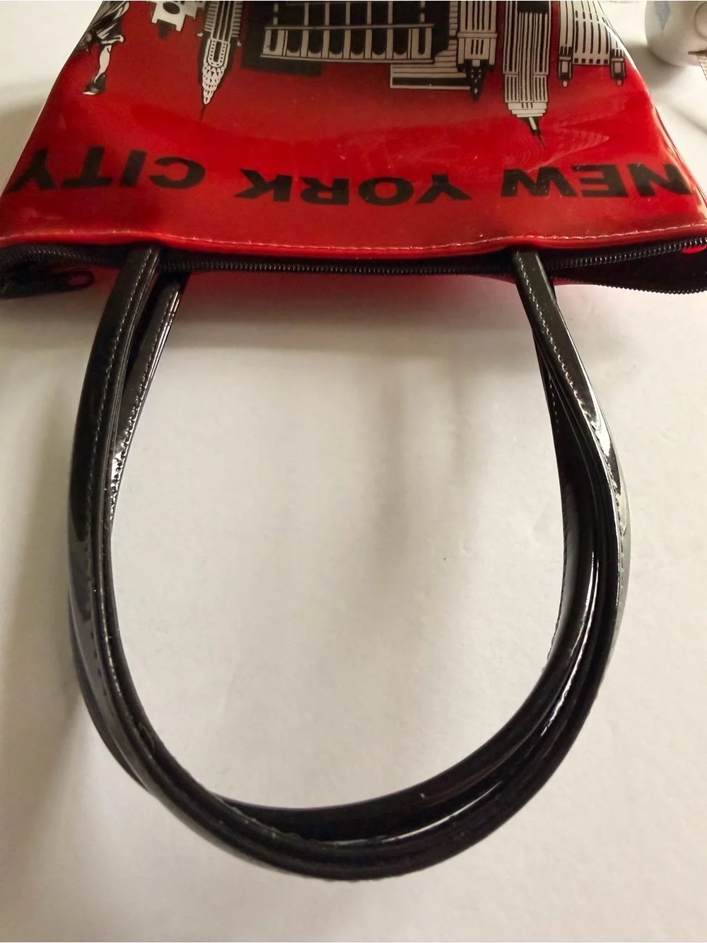 Macy’s New York City Red Tote Bag with Black Handles